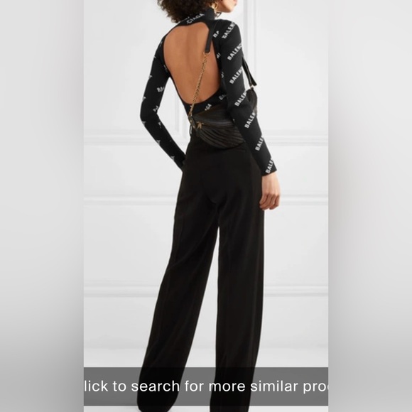 Balenciaga Turtleneck Ribbed Sweater Open Back M - Picture 6 of 15